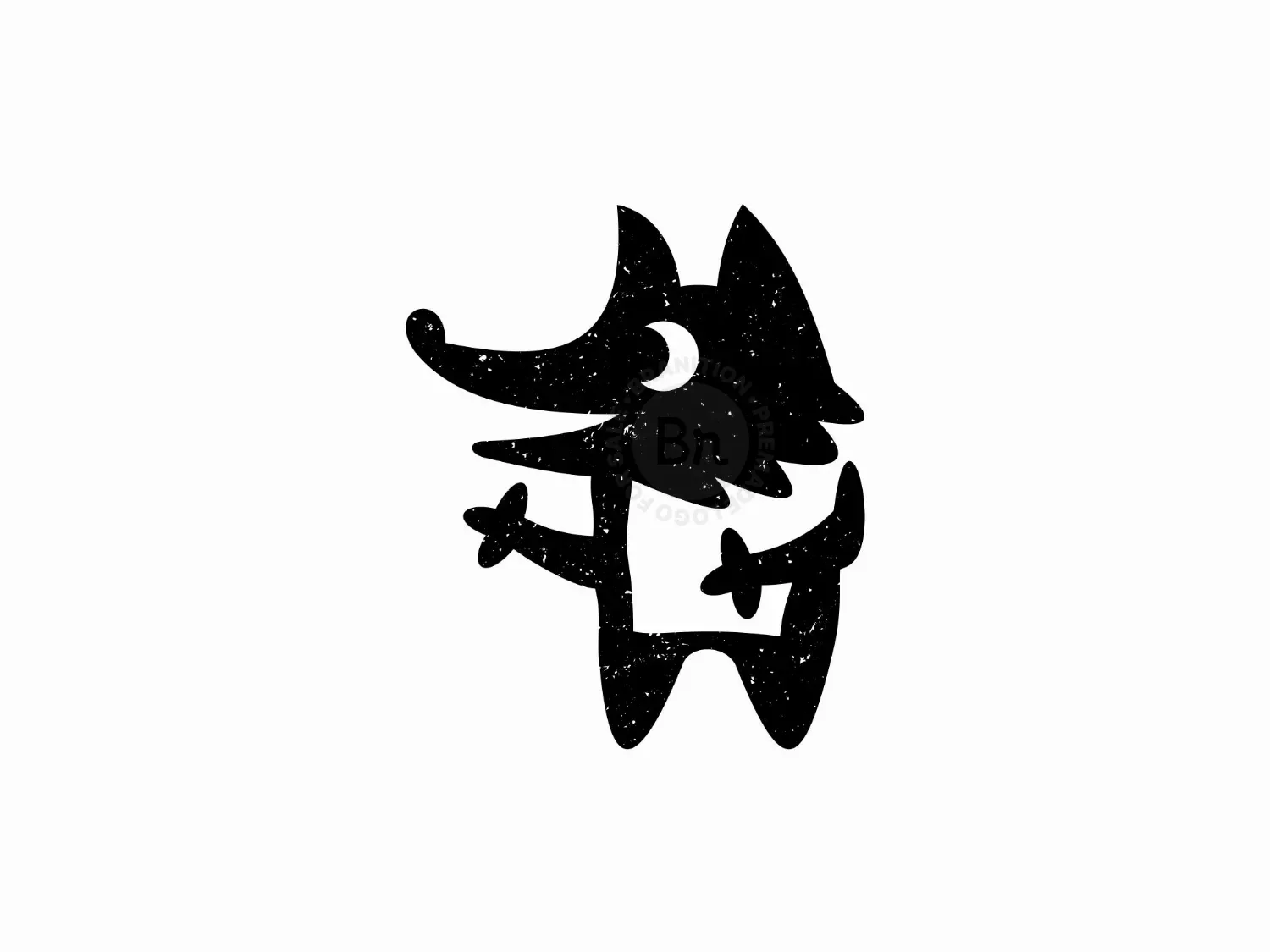 Funny Wolf Logo