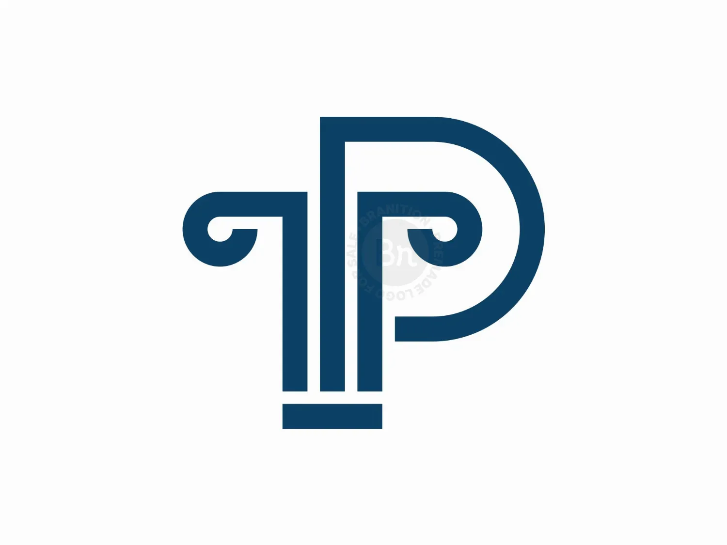 modern p logo logo 18