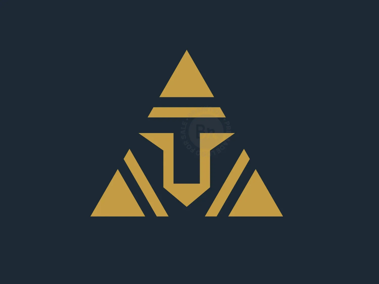 Triangular Lion Logo