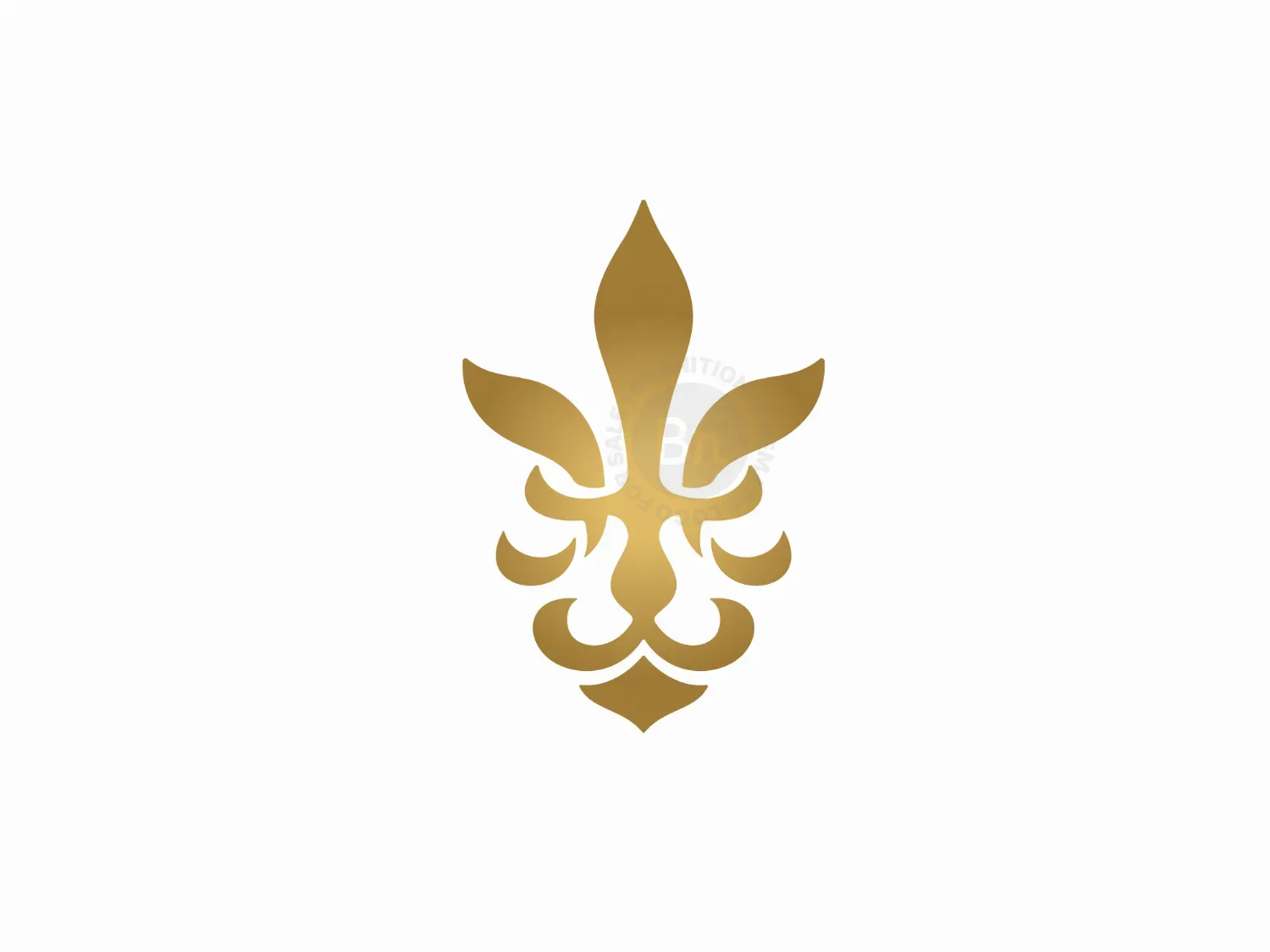 Lion Fleur De Lys Logo