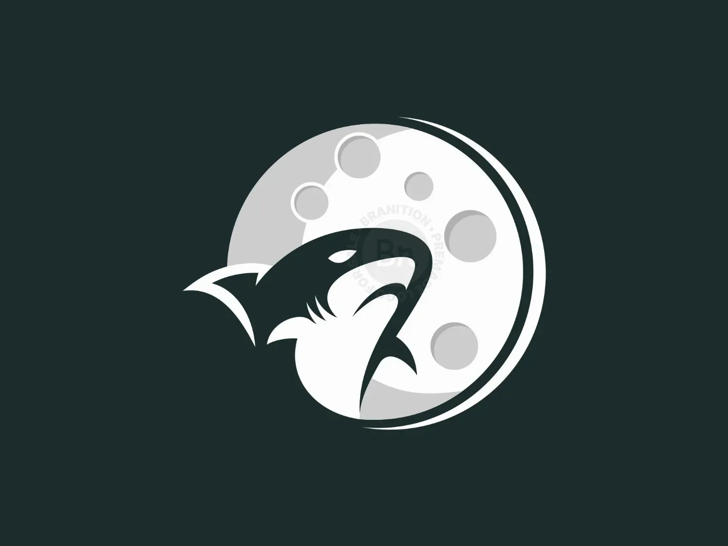 Shark Moon Logo