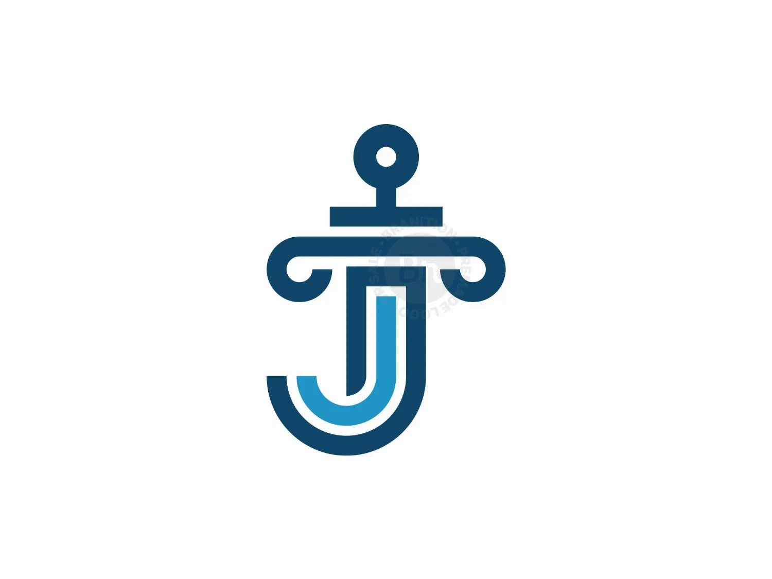 Letter J Lawyer Logo