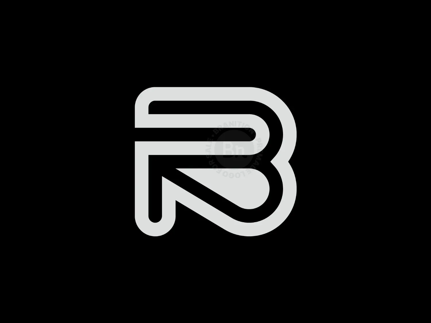 modern r logo logo 6