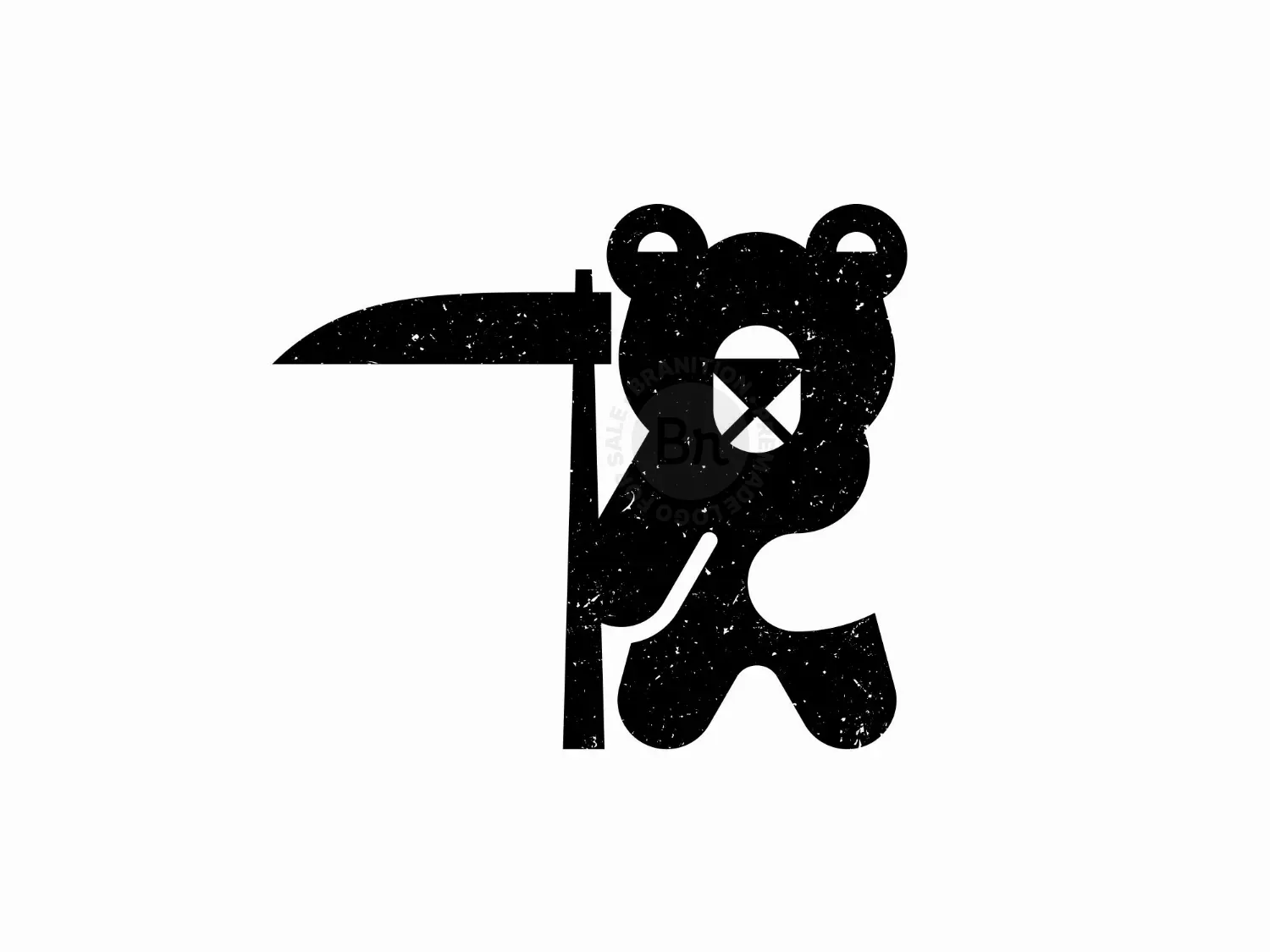 Funny Teddy Bear Logo