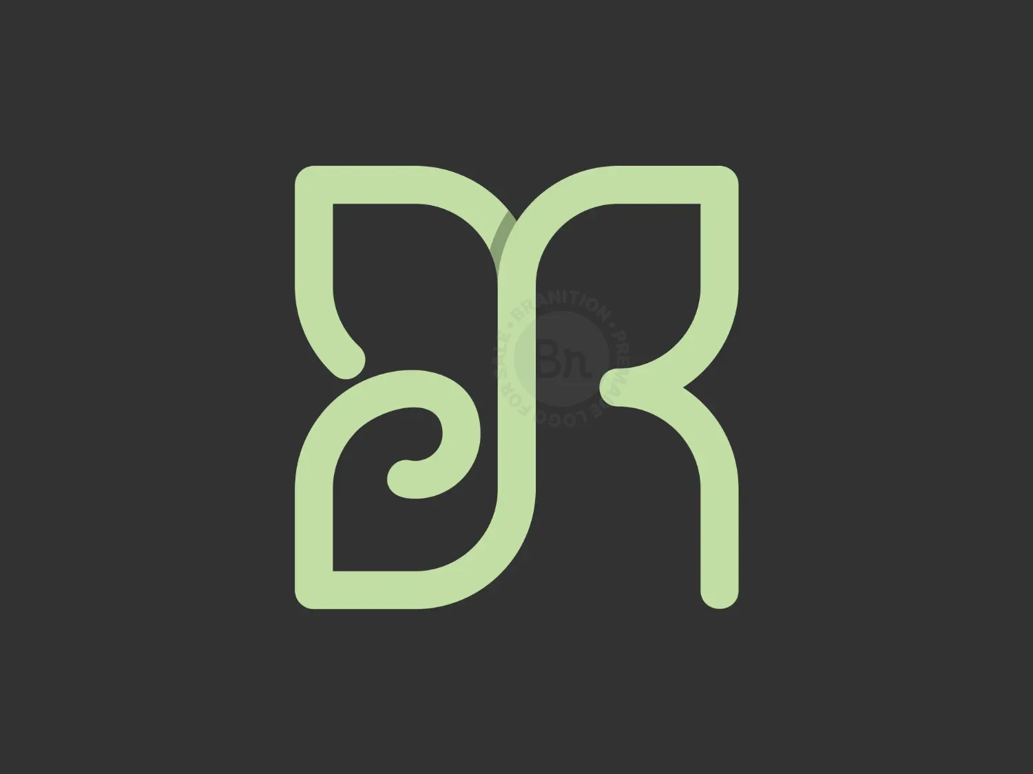 R Beauty Leaf Logo