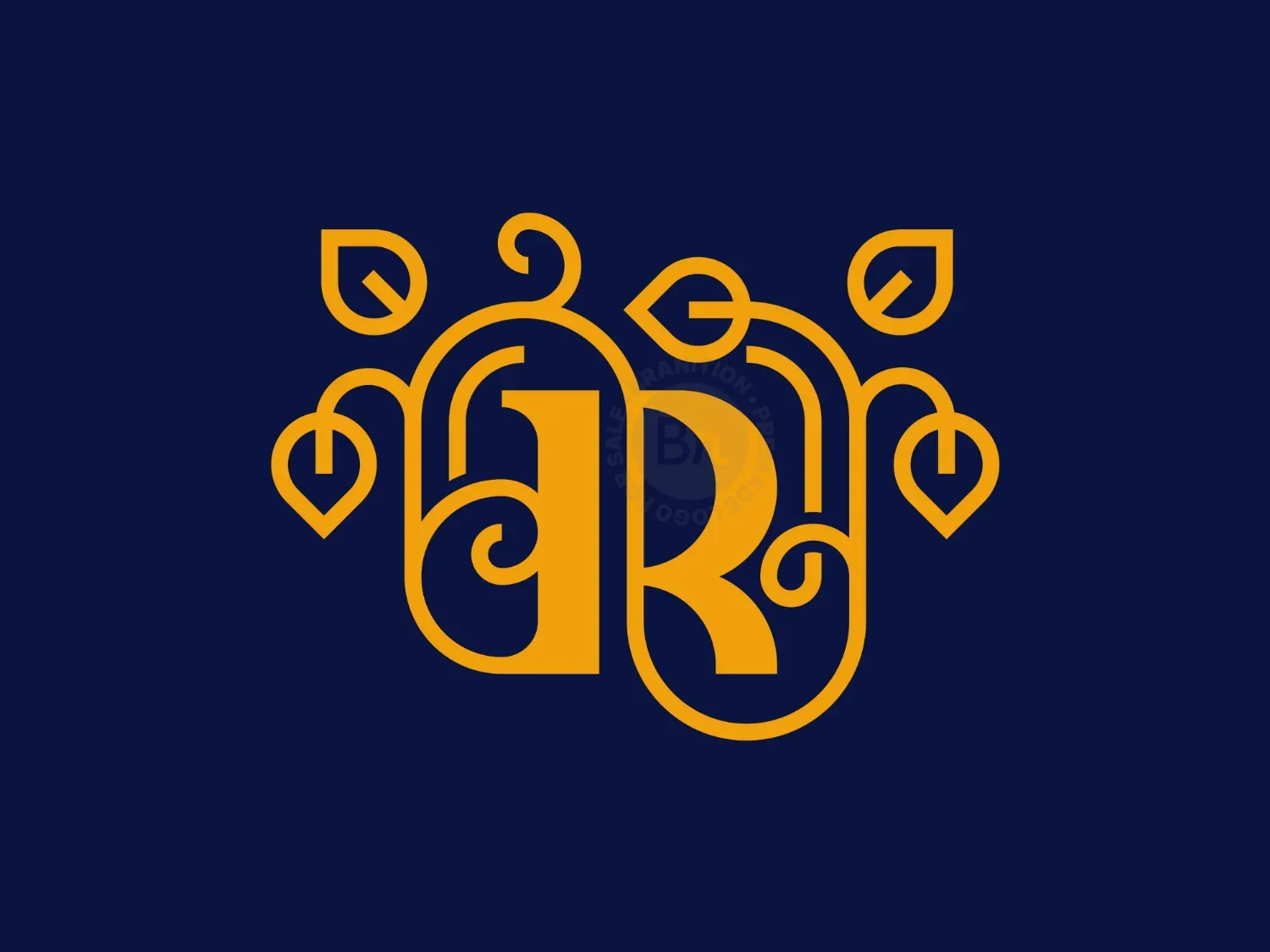 monogram letter r logo 5