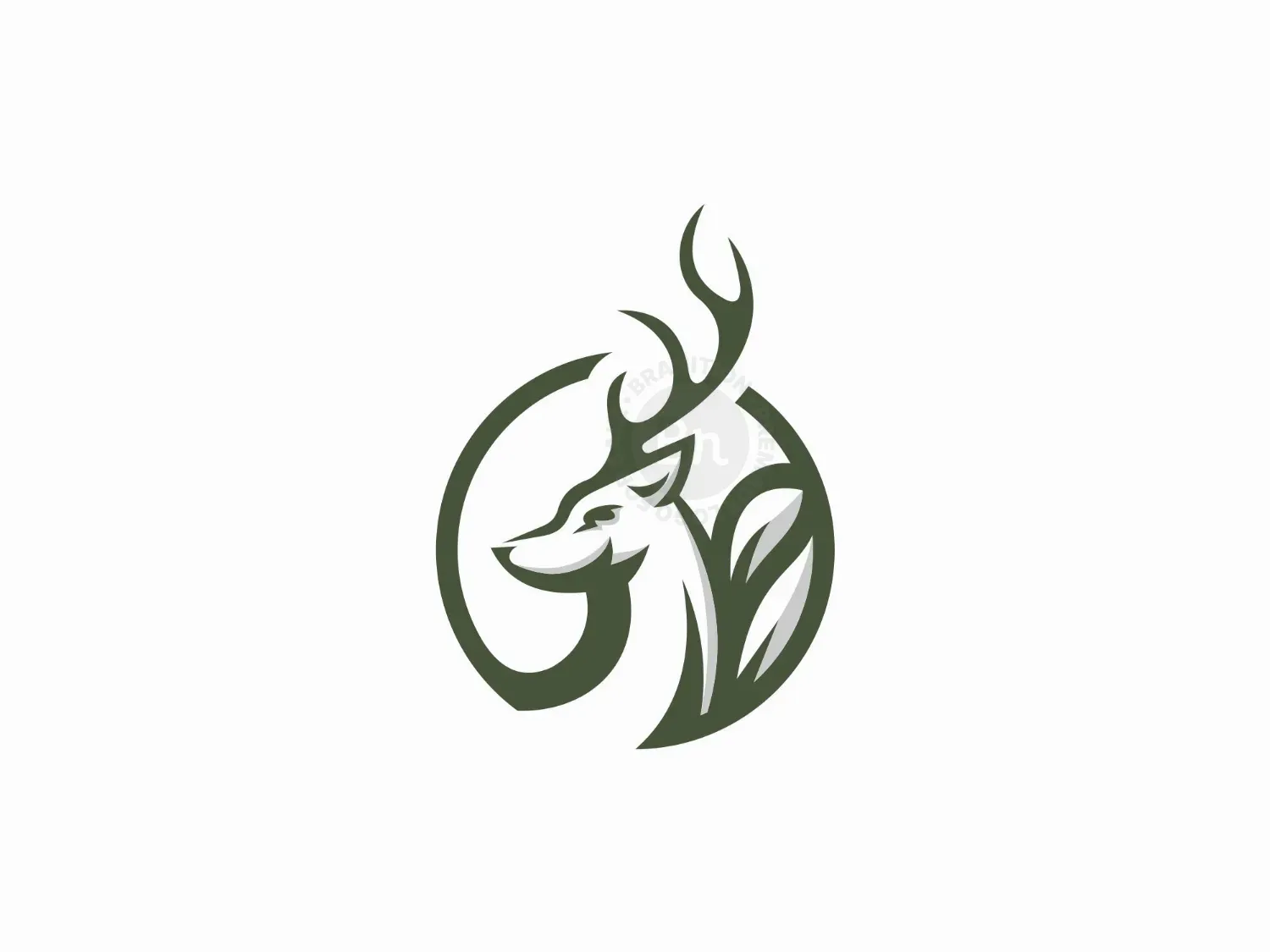 Deer Circle Nature Logo