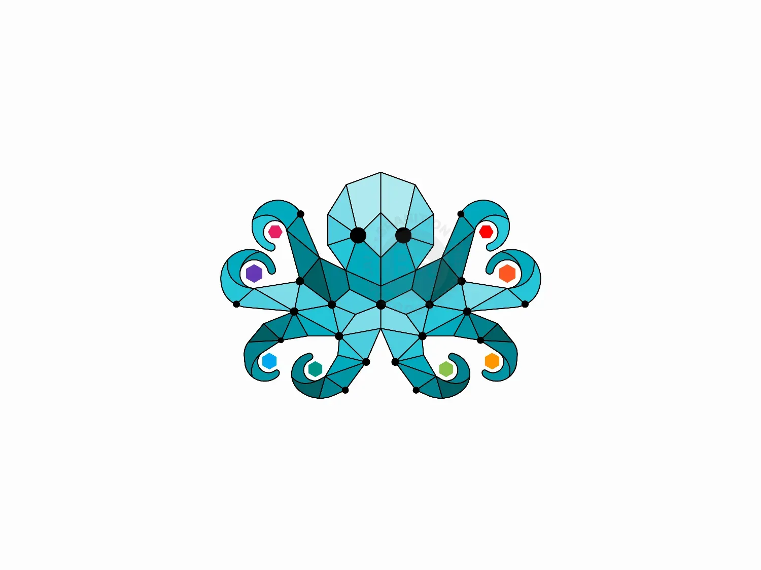 Blockchain Octopus Logo