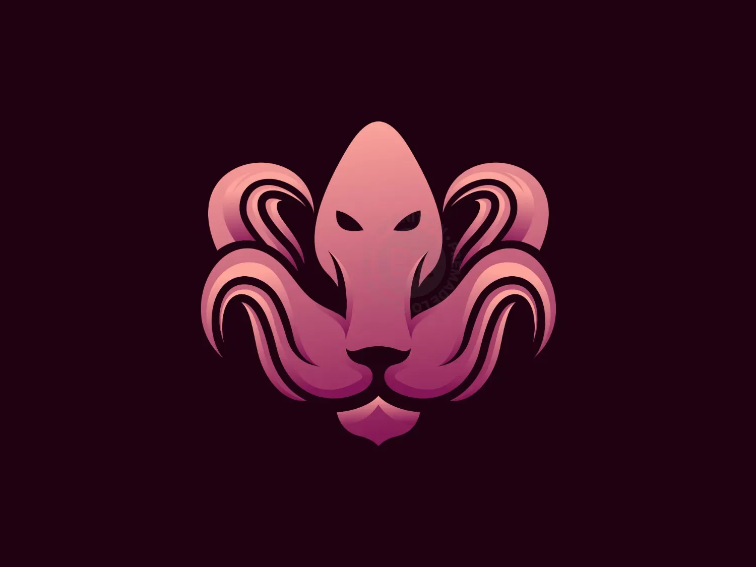 Lion Octopus Logo