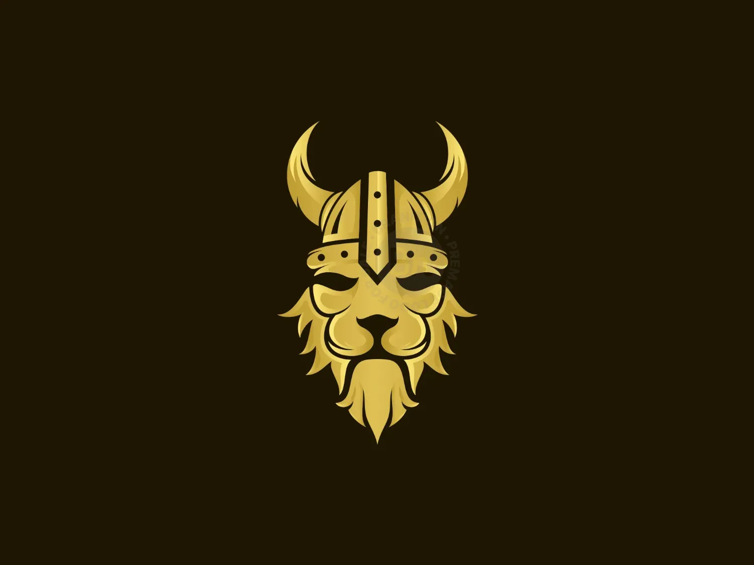 Lion Viking Logo