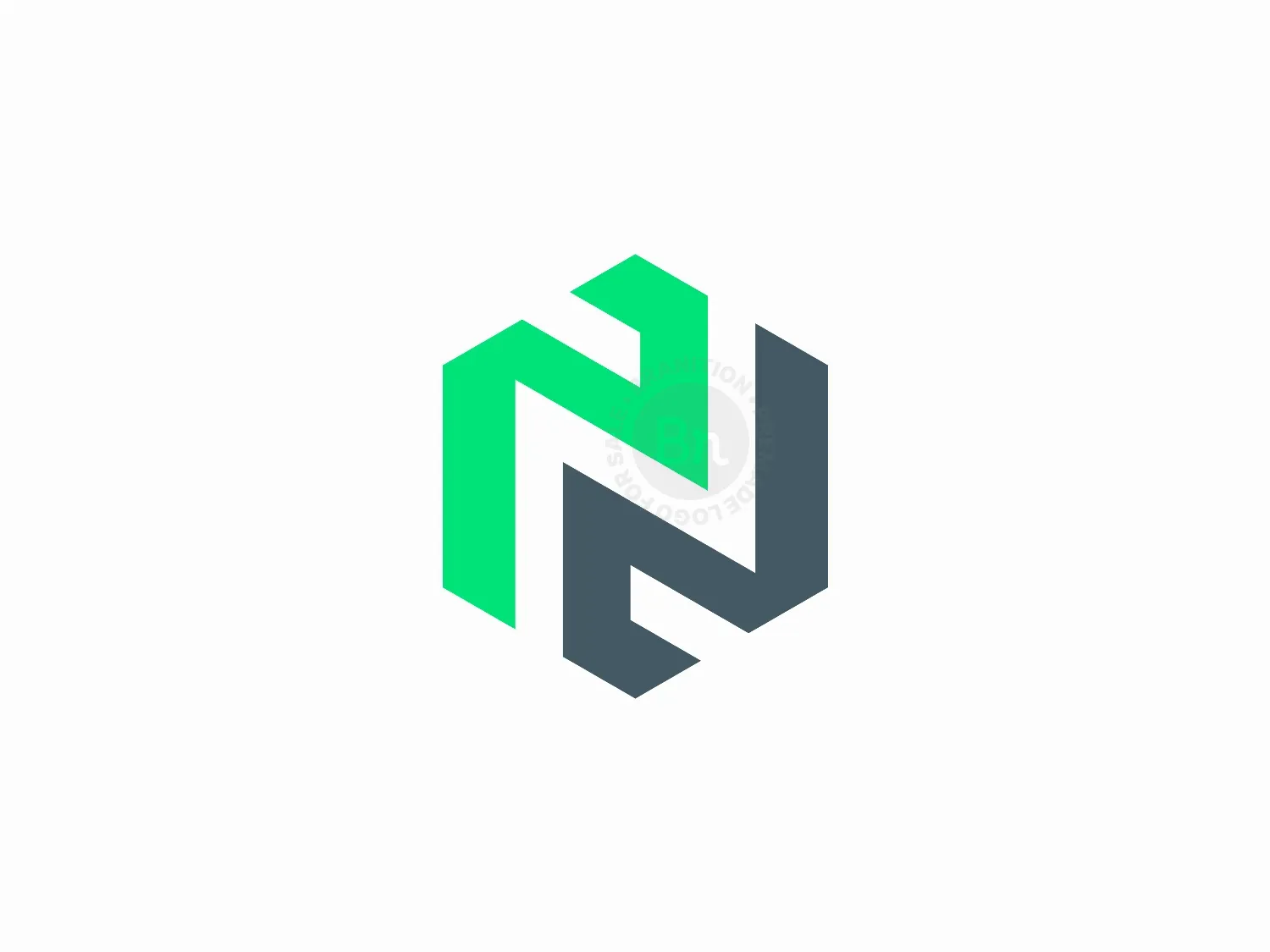 n letter logo 10