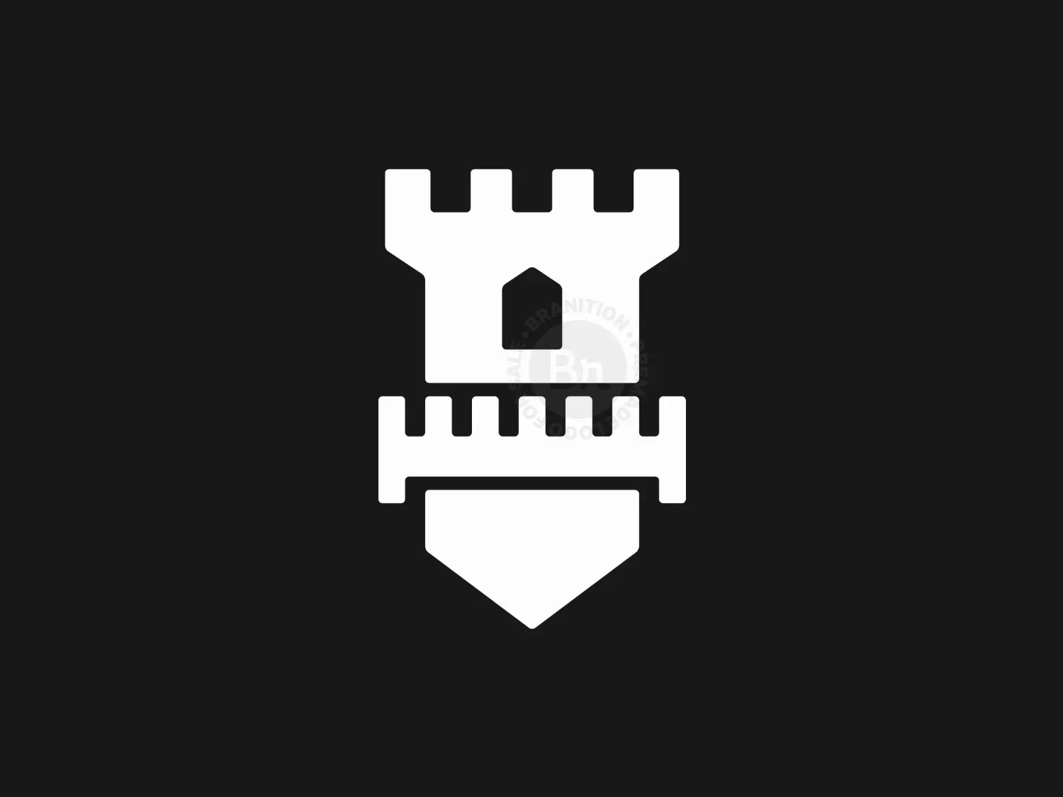 Simple Castle Of Kingdom Logo