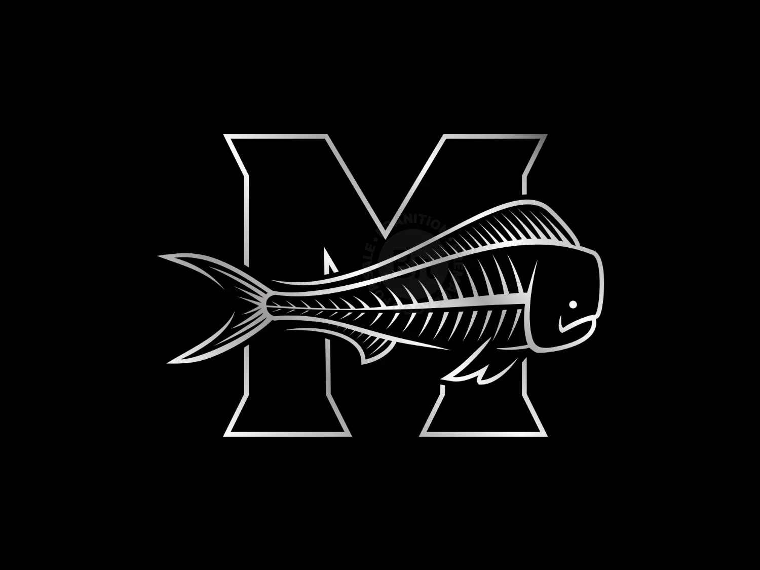 Mahi-mahi Letter M