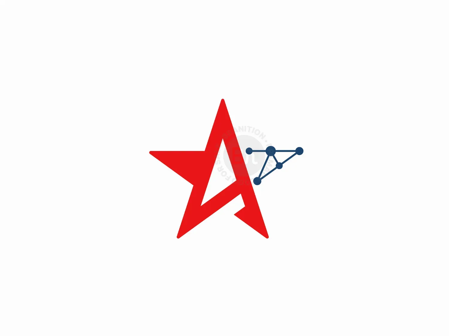 letter a star logo logo 5