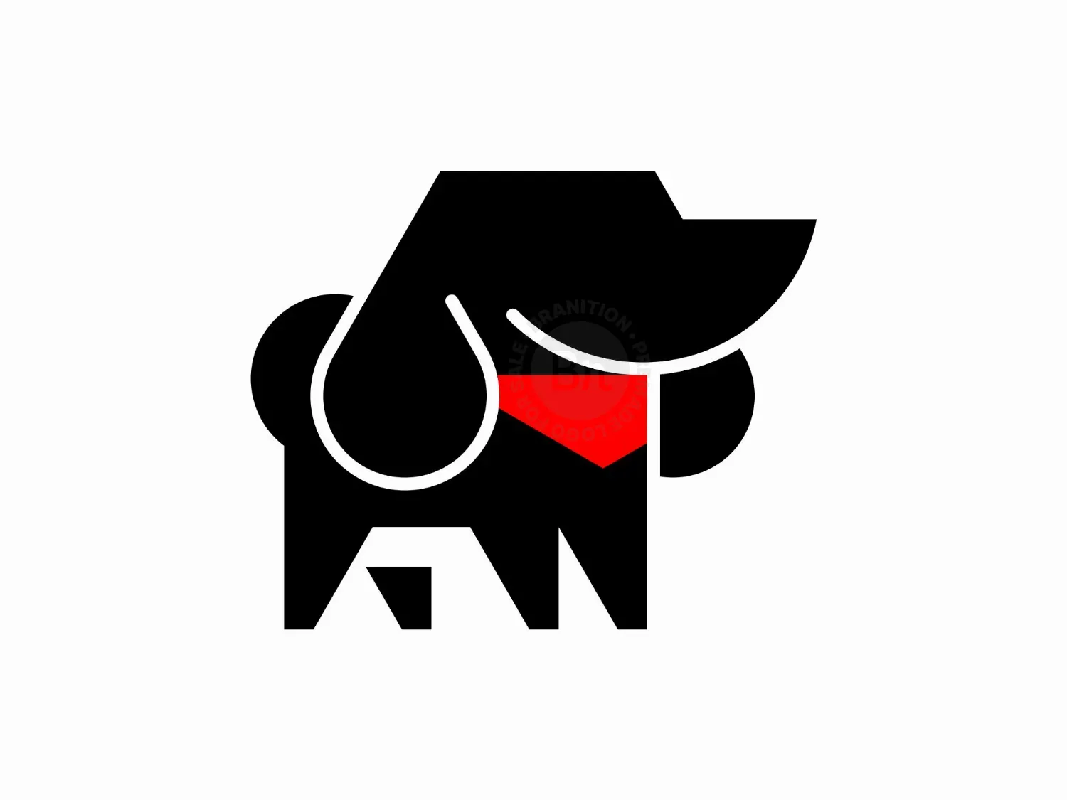 Dog Geometric Logo