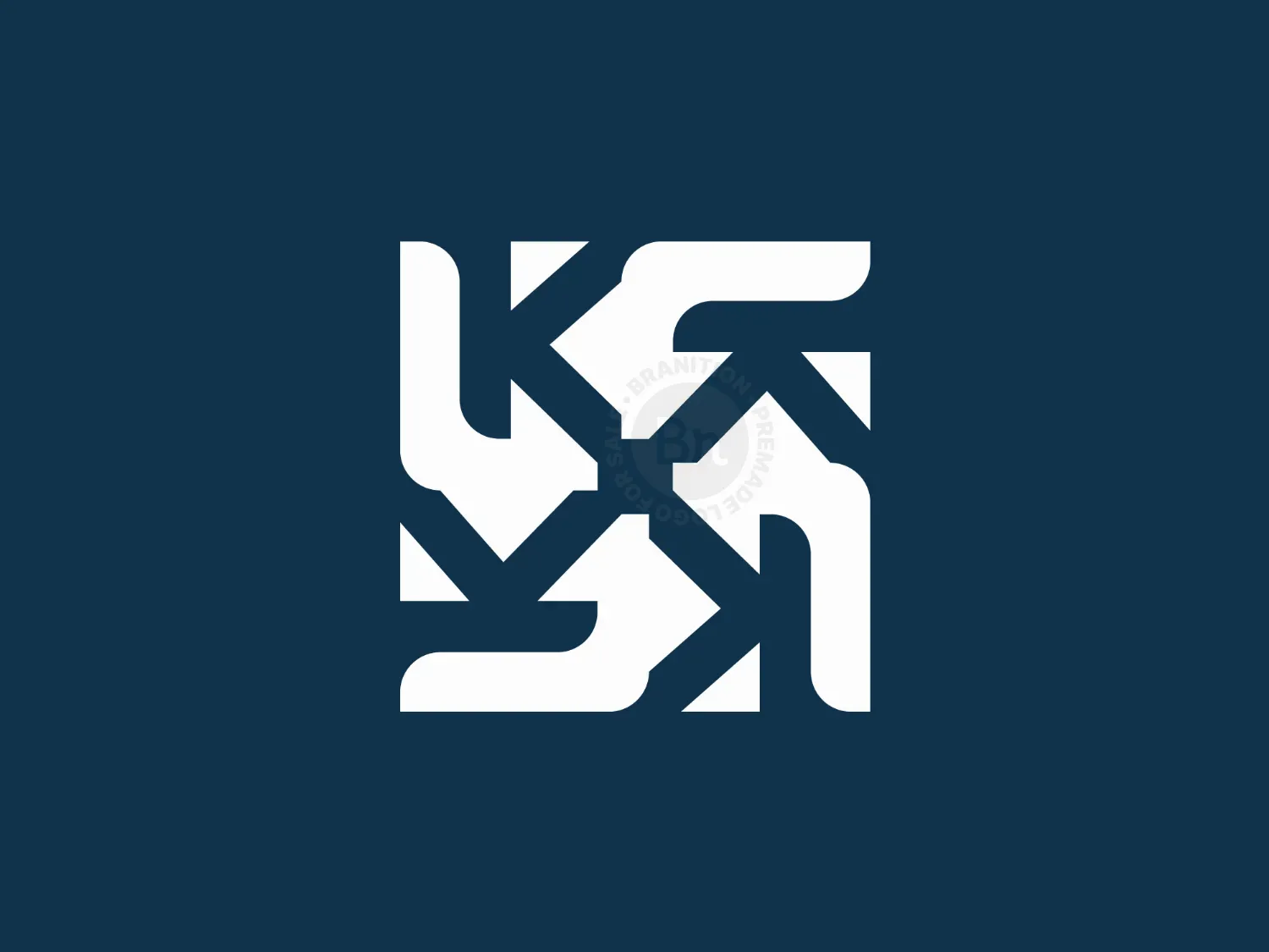 Letter K Connect Logo