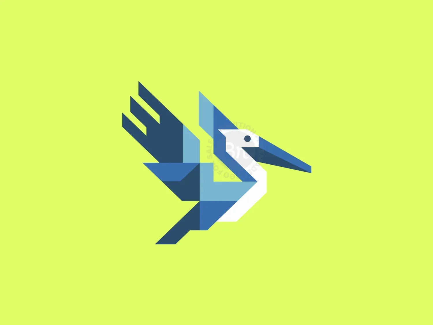 Geometric Heron Logo