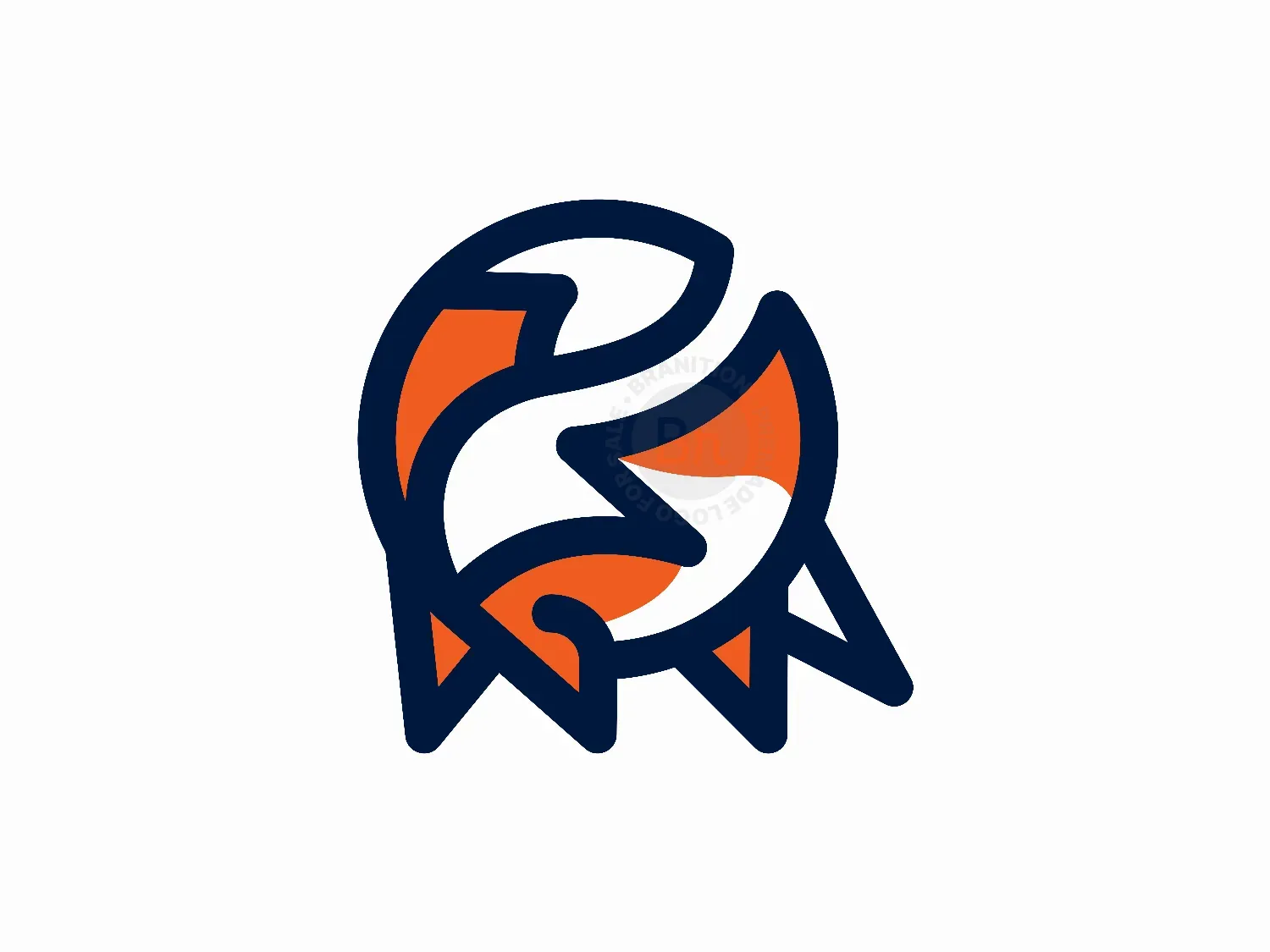 modern fox logo logo 14