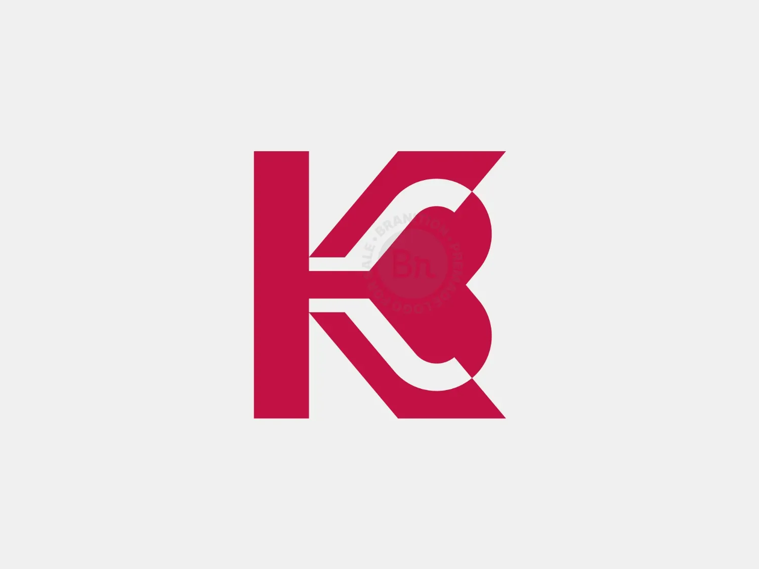 Letter K Love Logo