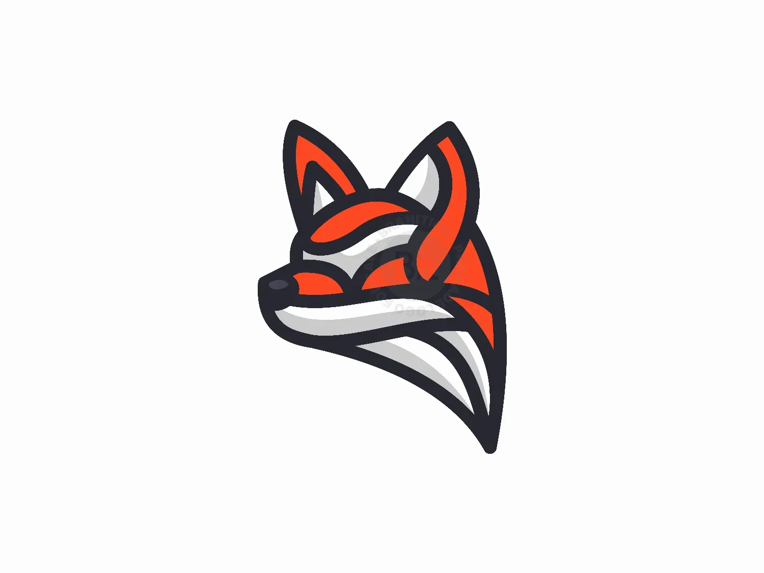 modern fox logo logo 13