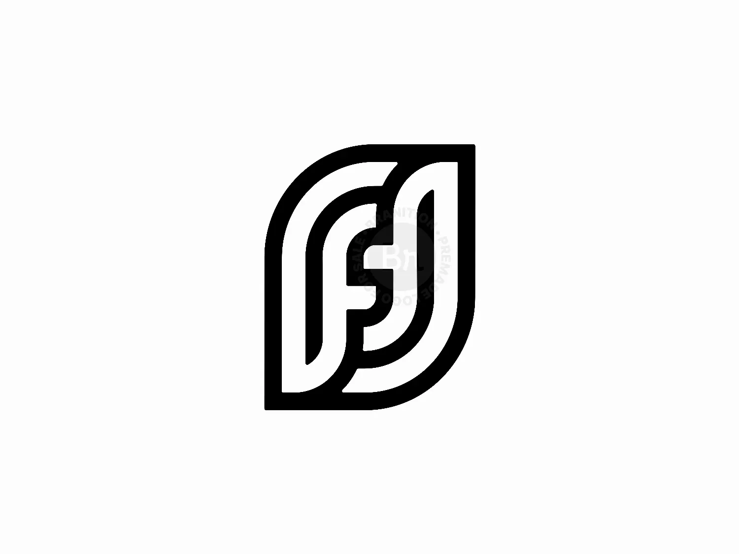 Letter F S FS Initial FS Wordmark Logo