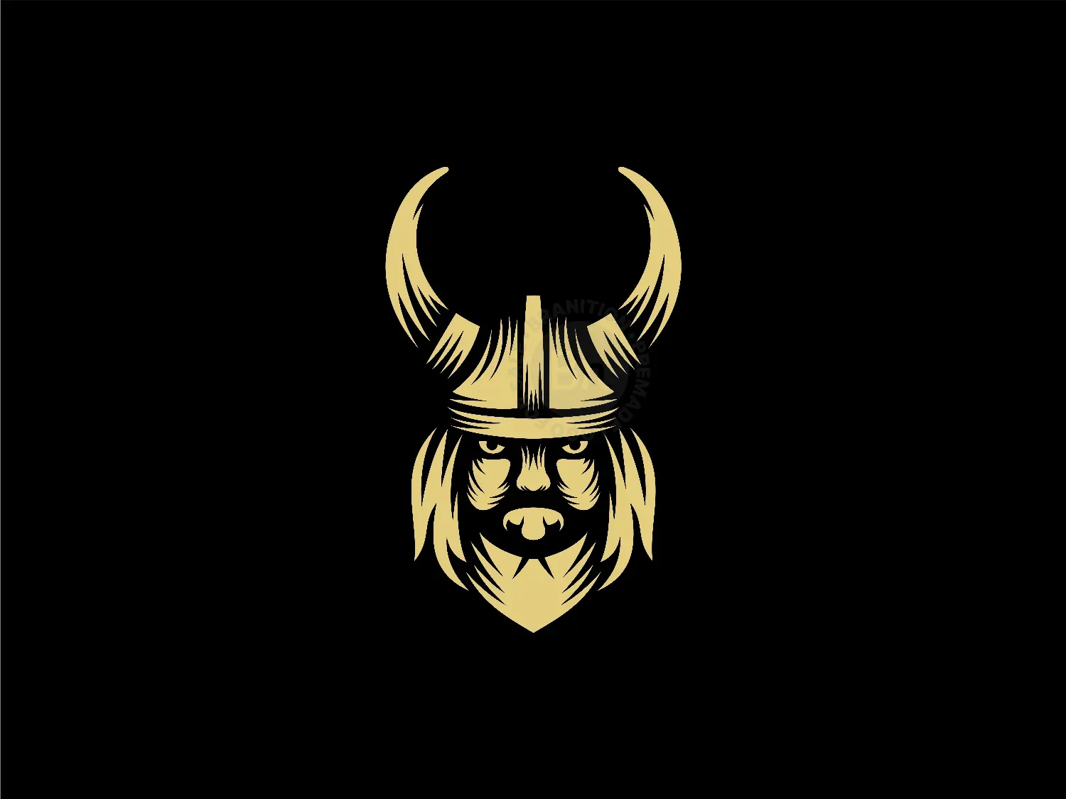 Head Viking Illustration Logo