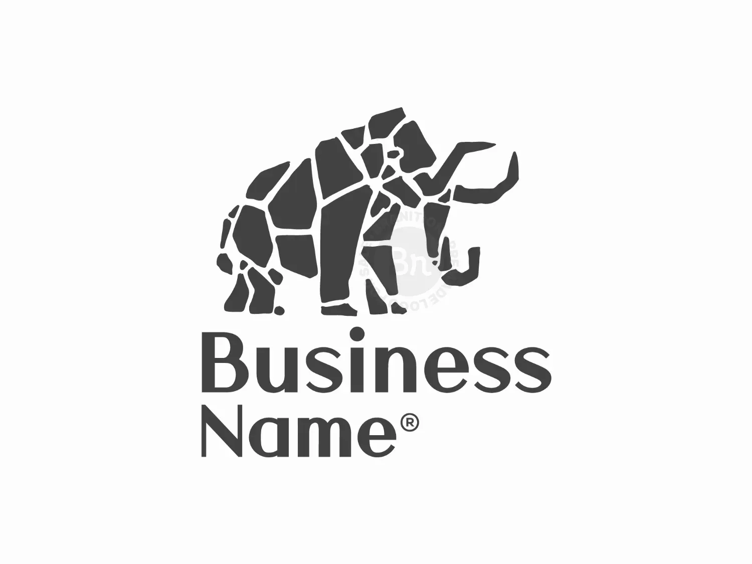 Stone Elephant Logo Design