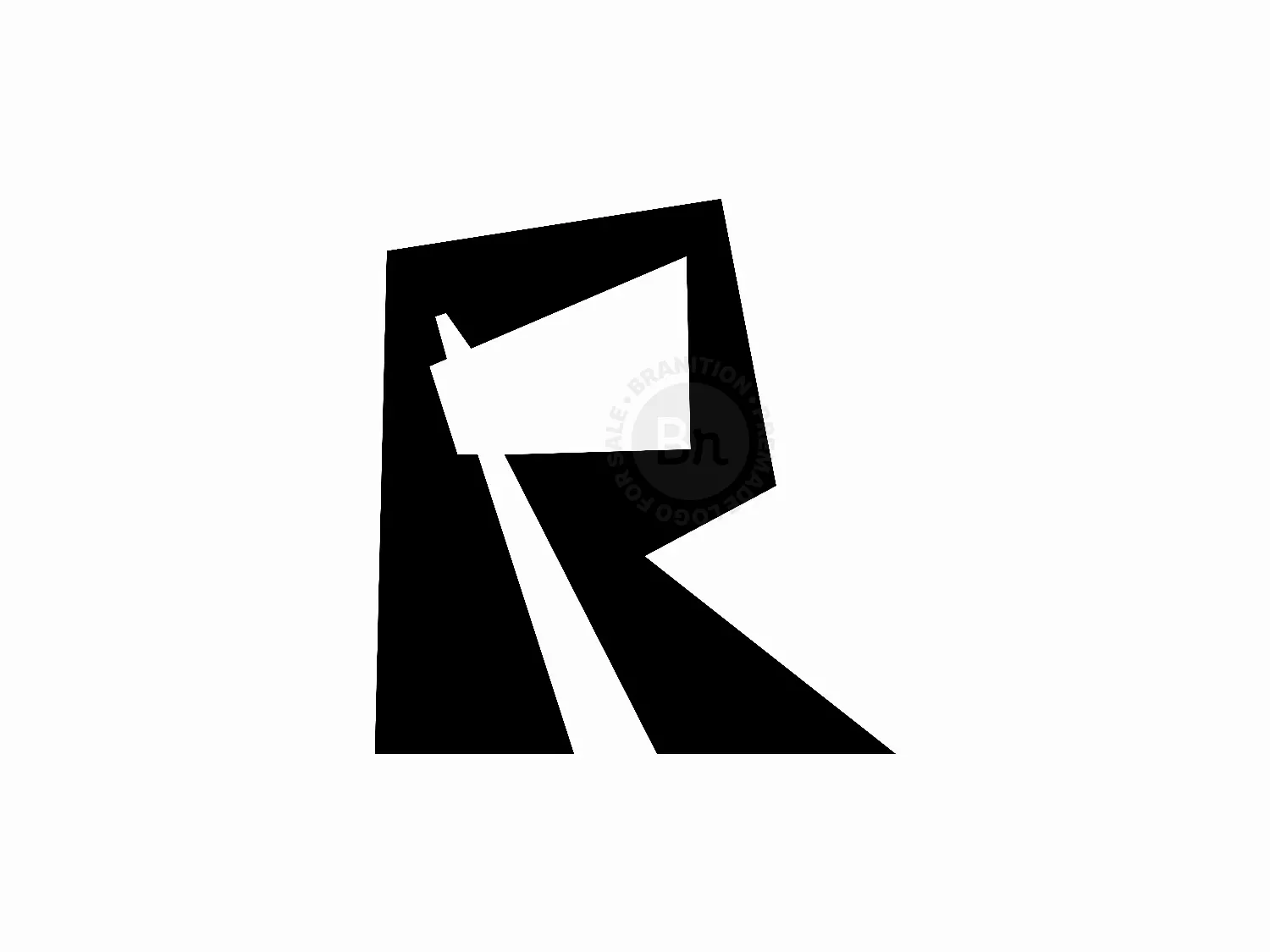 Letter R Axe Logo