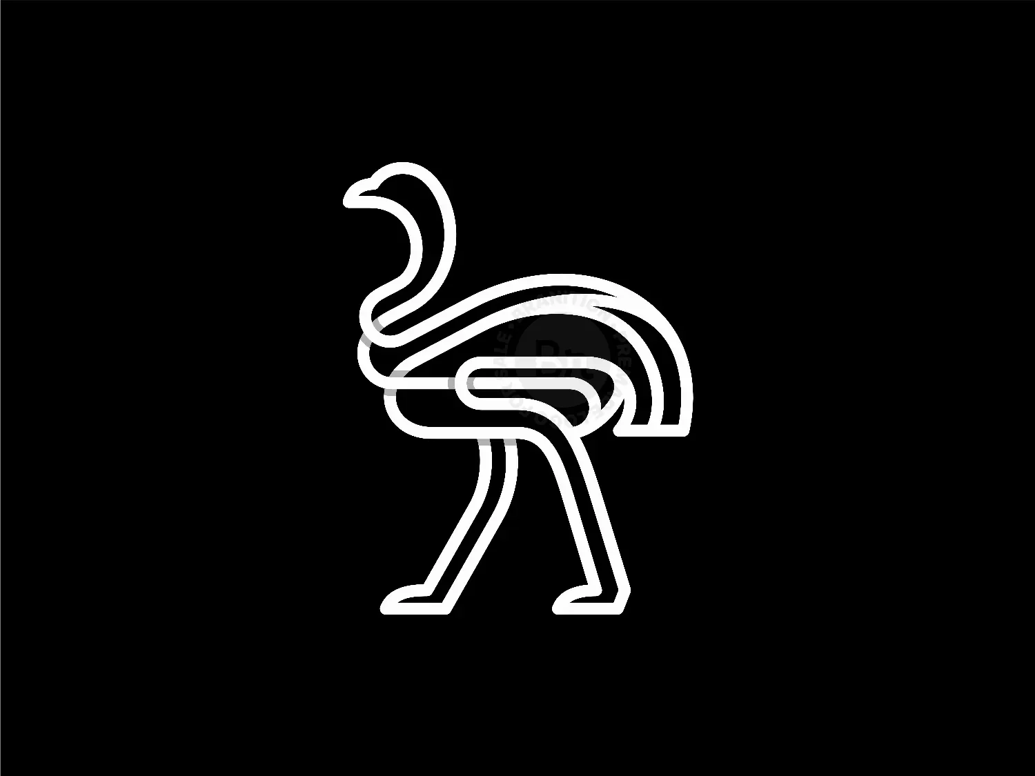 Ostrich Modern Logo