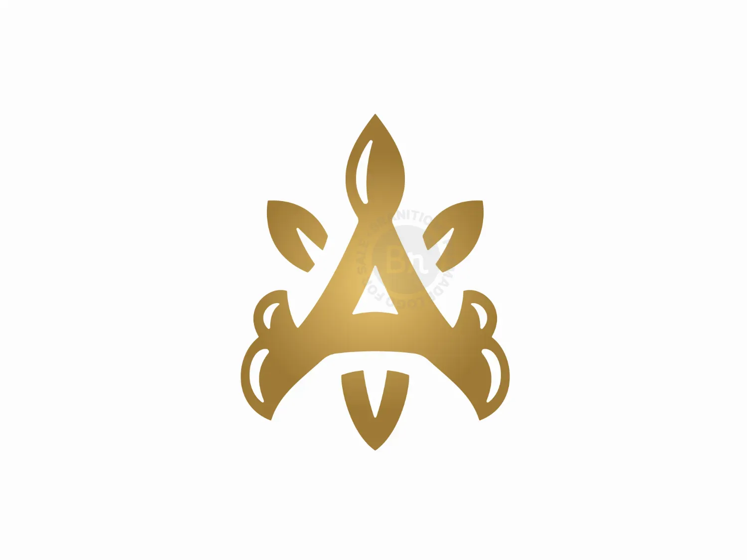 Luxury Letter A Leaf Logo