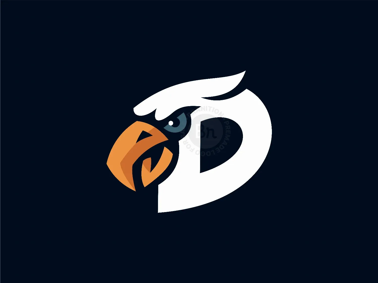 Letter D Eagle Logo