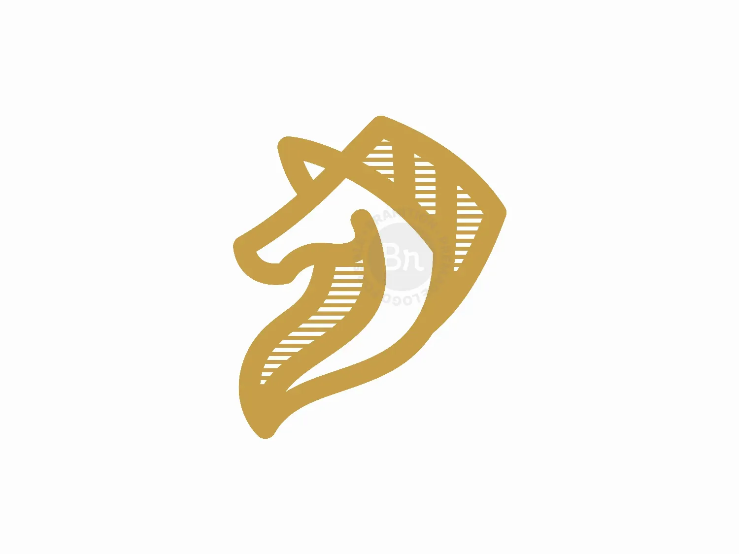 Horse Simple Line Modern Logo