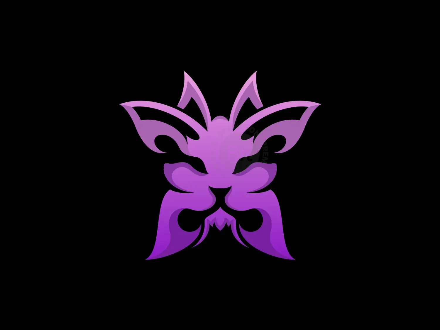 Lion Butterfly Logo