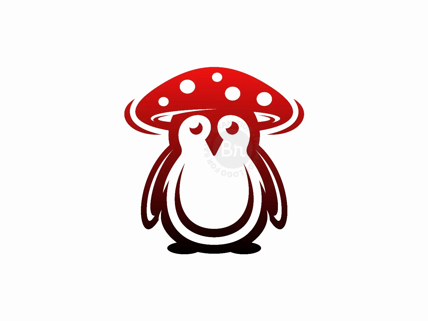 Penguin Mushroom Logo