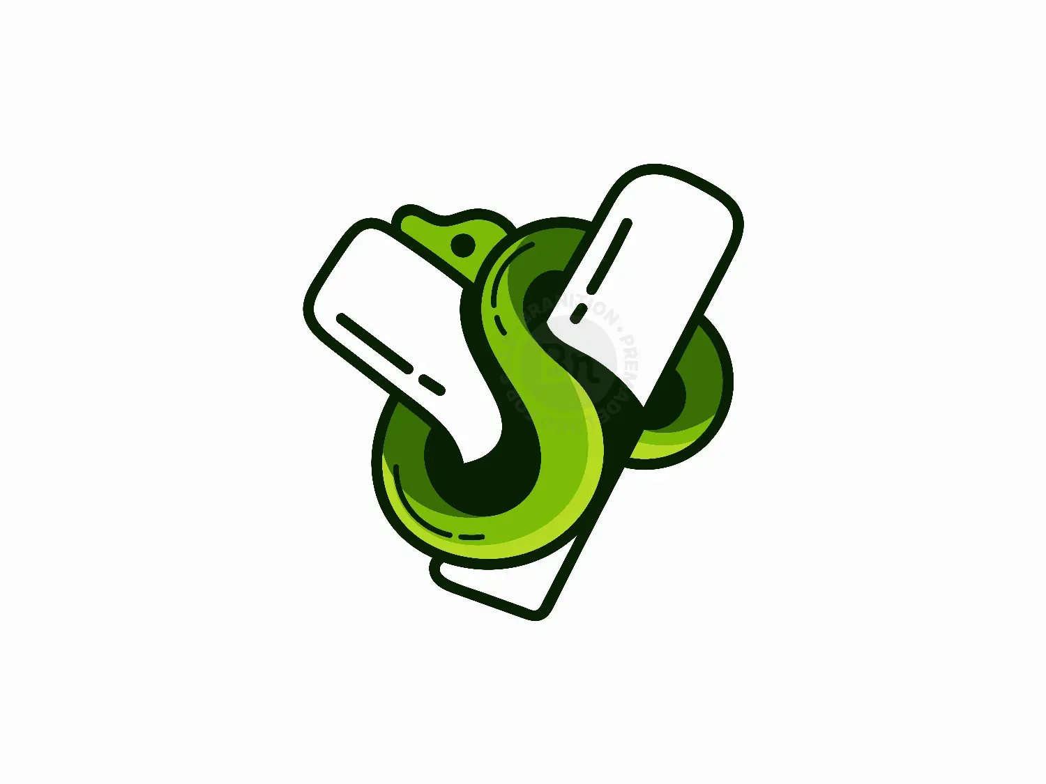 Letter Y Snake Logo