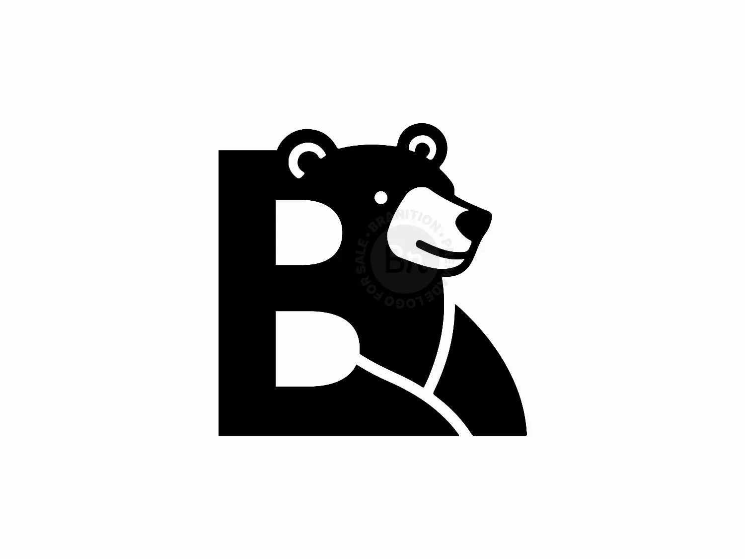 Letter B With Bear Logo