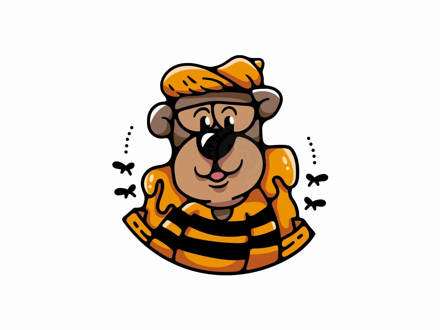 Bear Honey Bee Logo