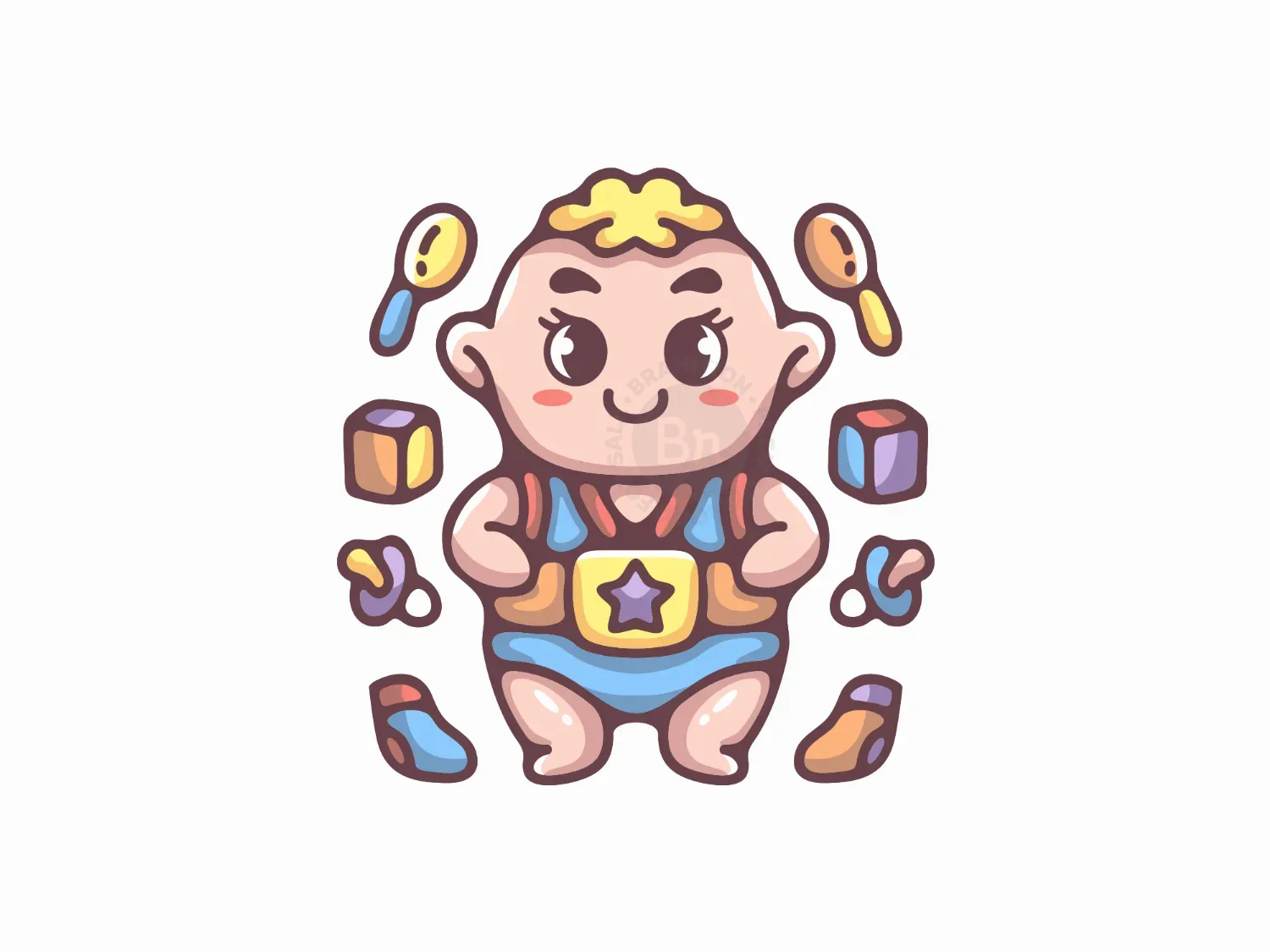 Baby Wrestler Toy Logo