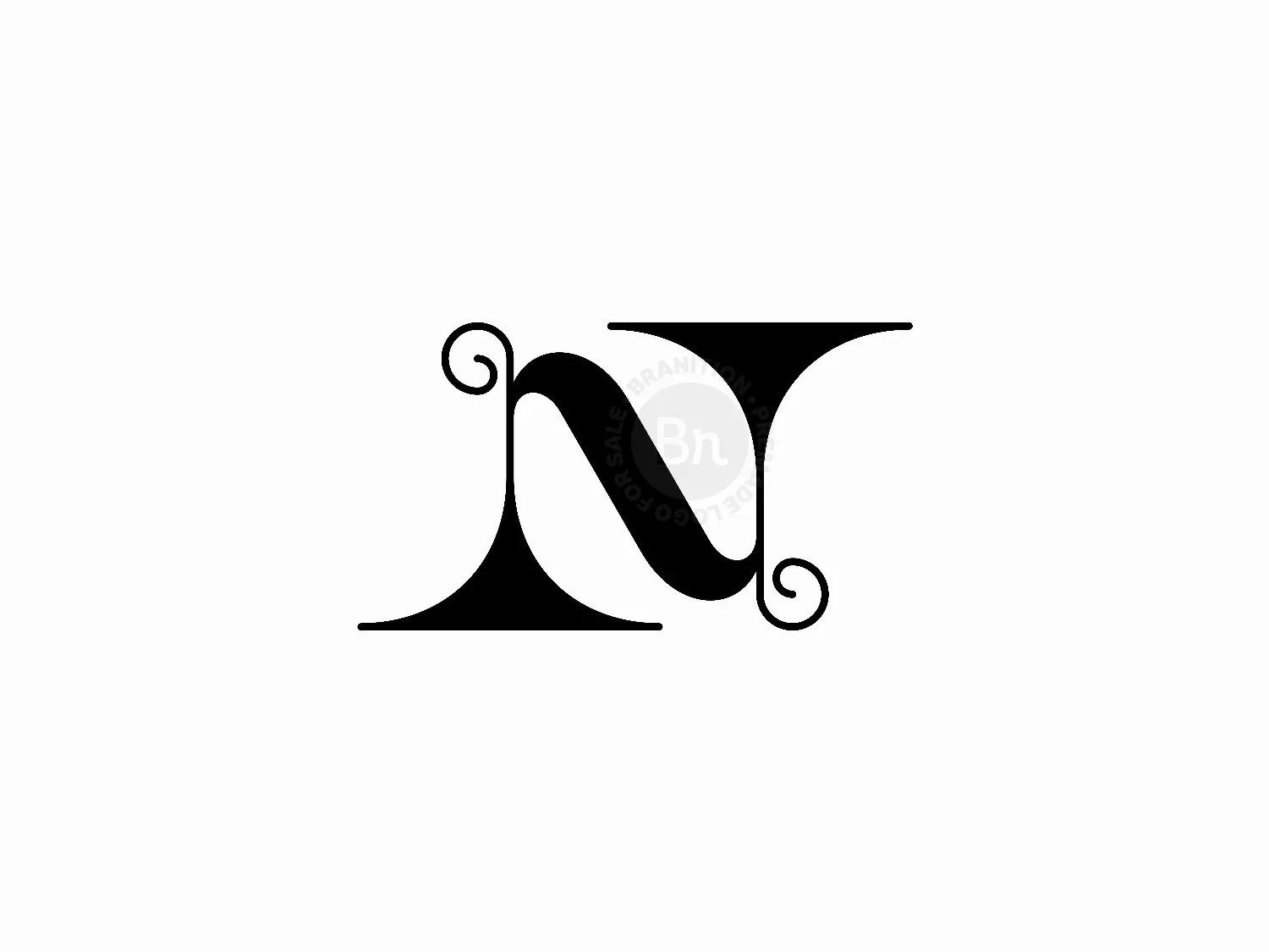 n letter logo 8