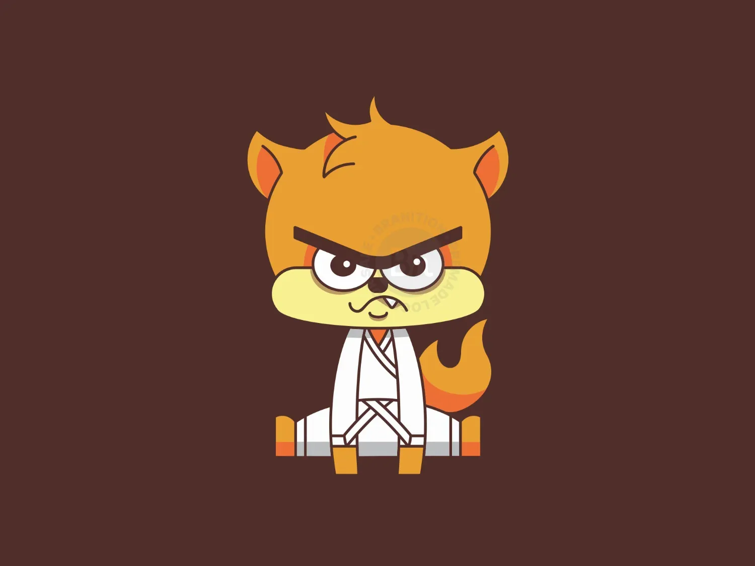 Fighting Angry Little Fox Logo