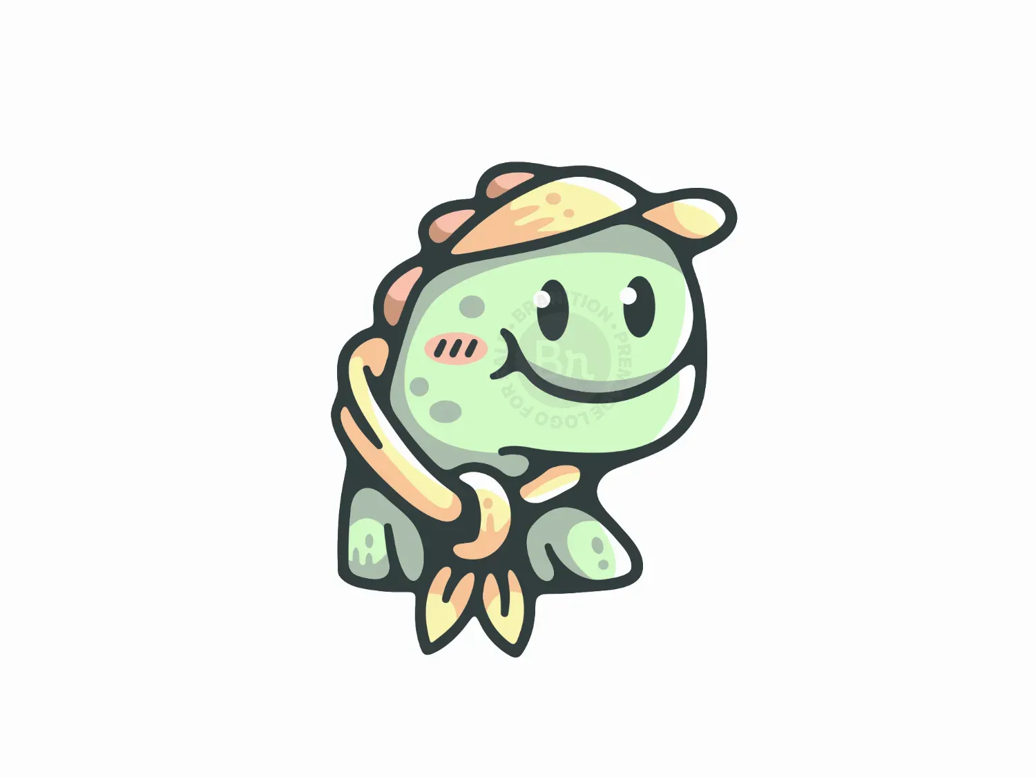 Cute Scout Dinosaur Logo