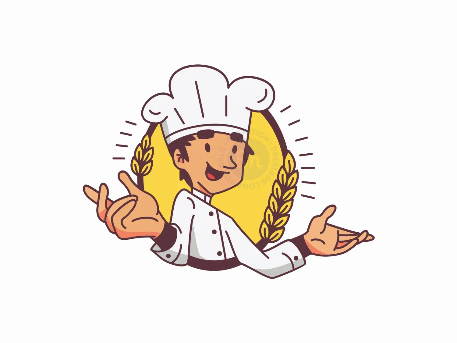 Friendly Grain Chef Logo