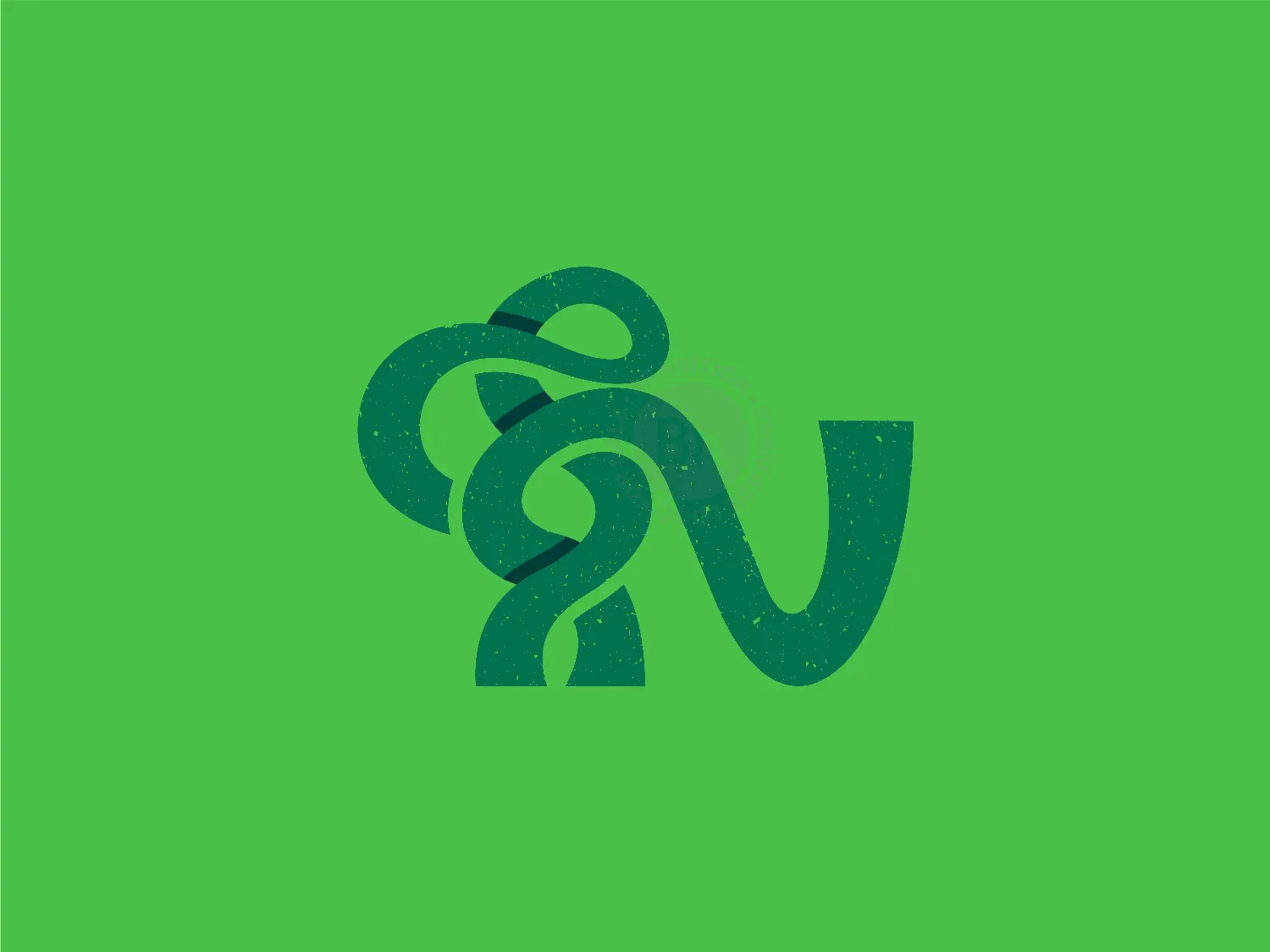 Letter N Loop Logo