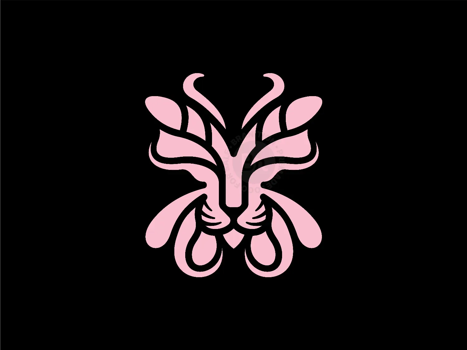 Lion Butterfly Logo