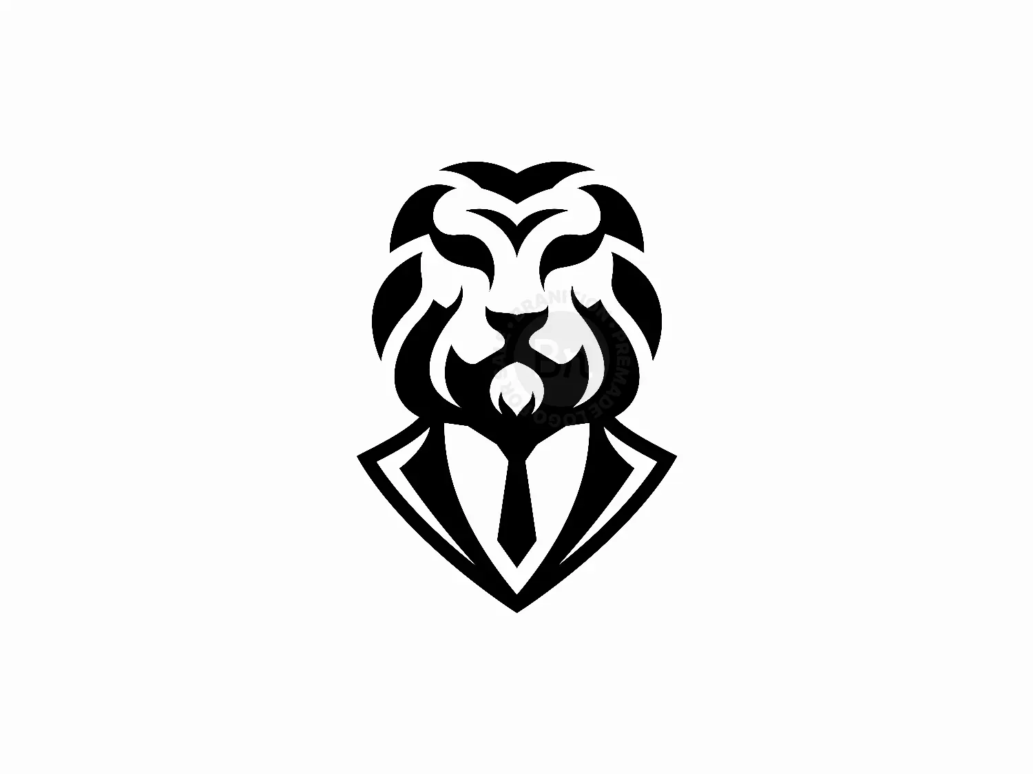 Lion Formal Suit Logo