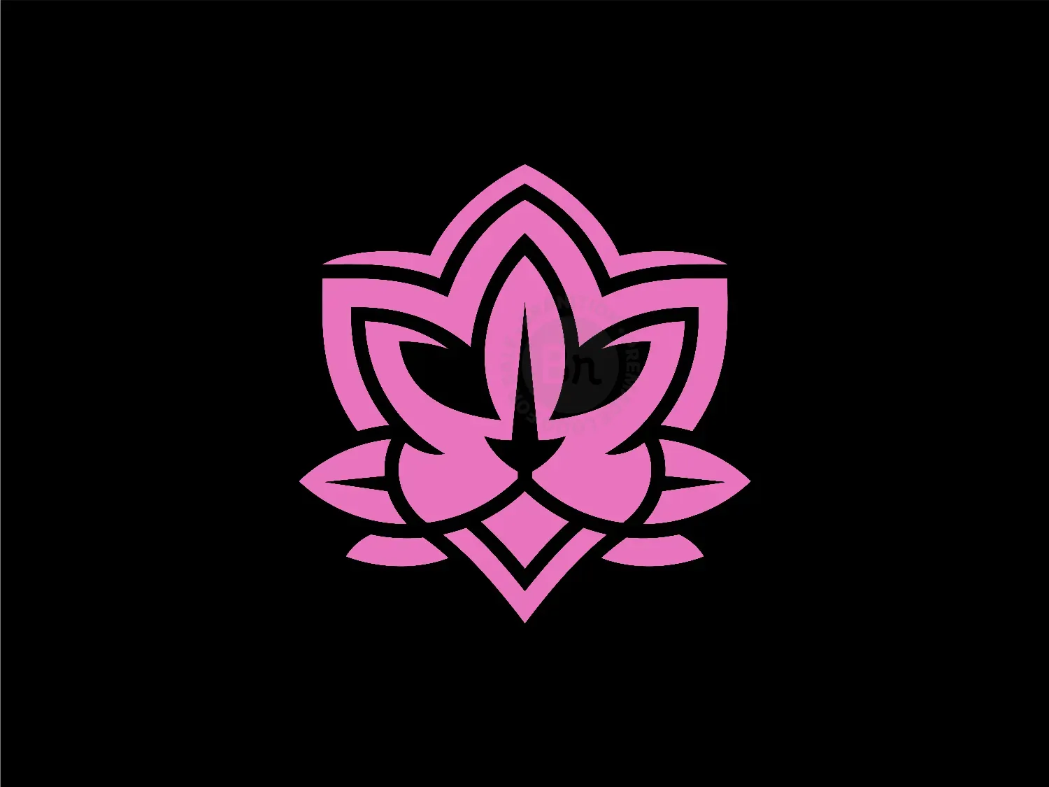 Lion Lotus Logo