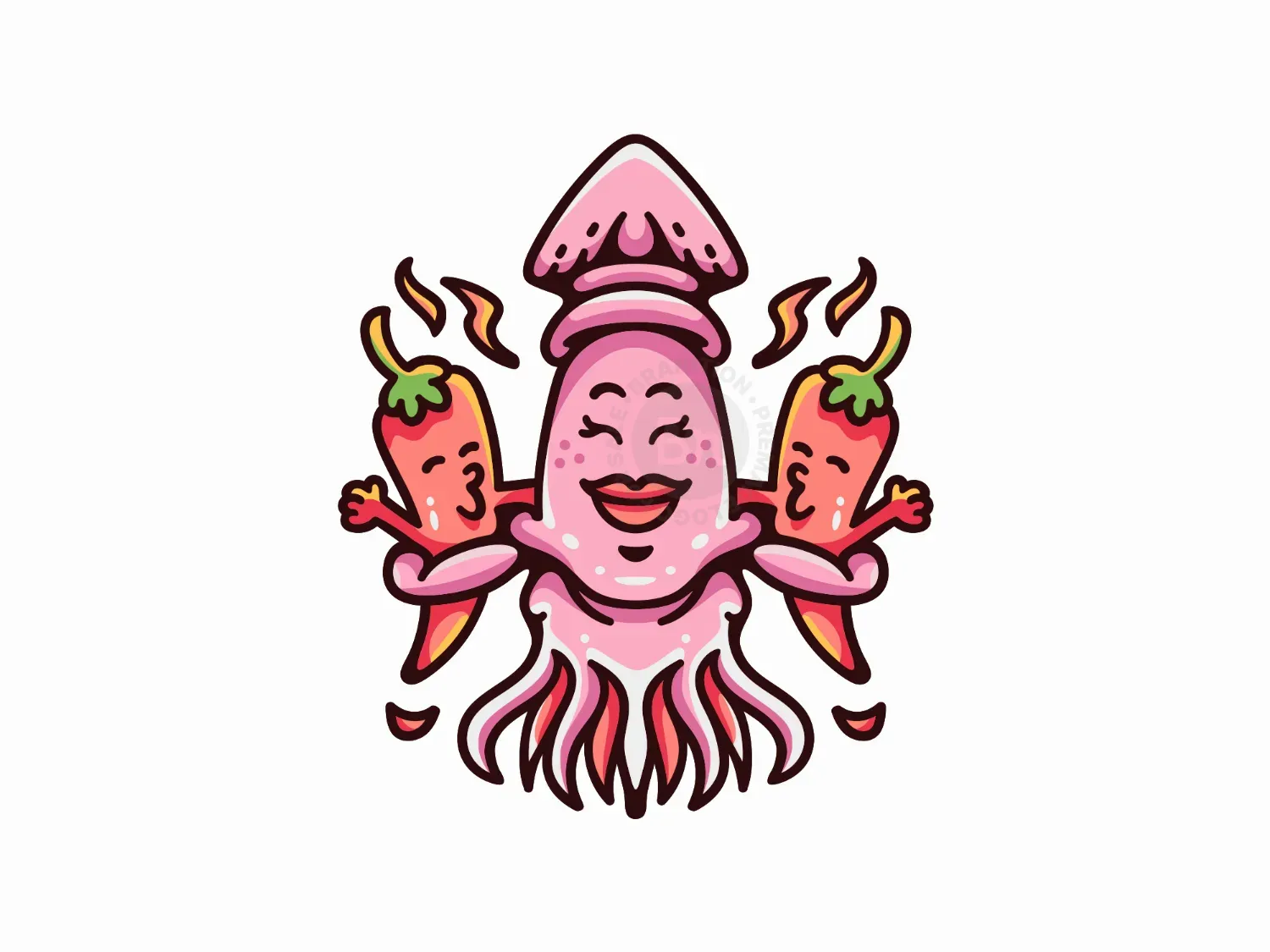 Spicy Chili Squid Logo