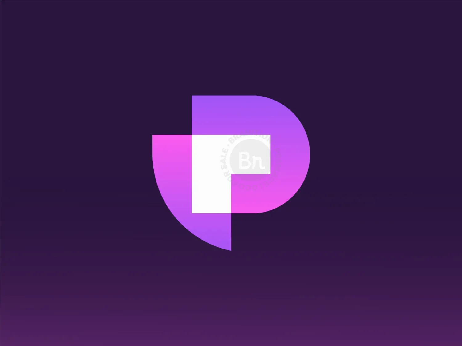 letter p modern logo logo 20