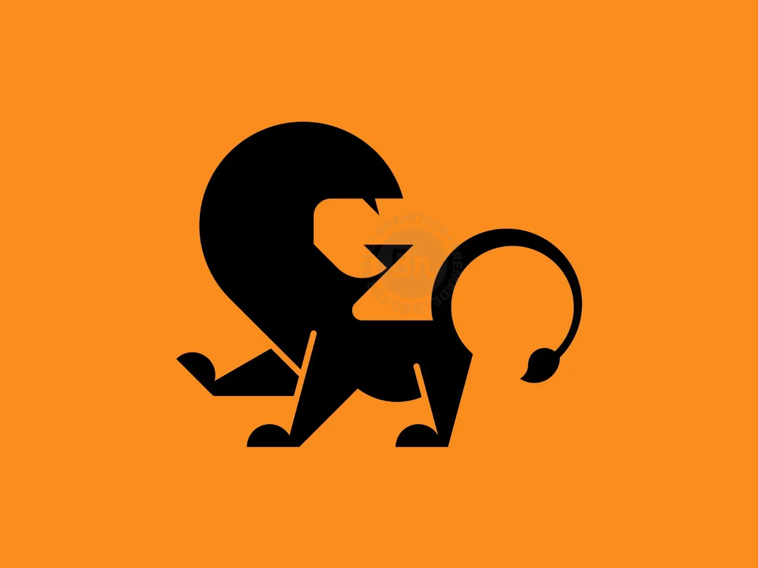 Modern Lion Logo