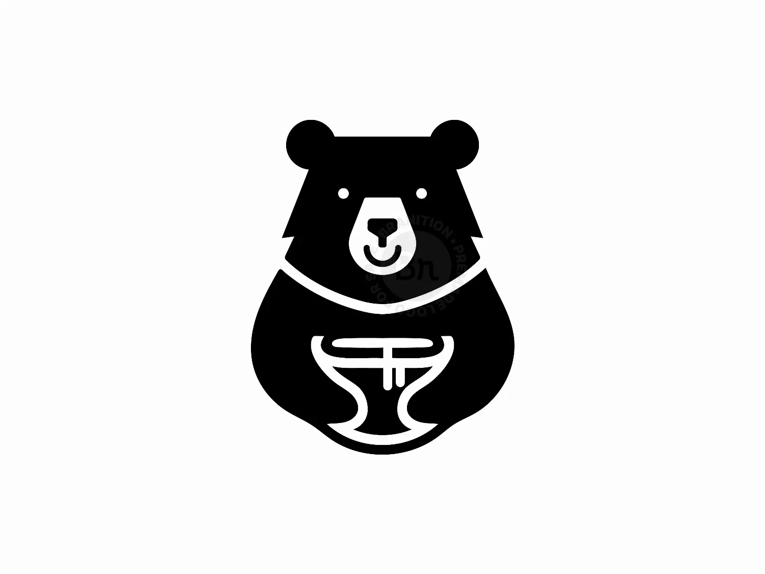 Bear Honey Pot Logo Design